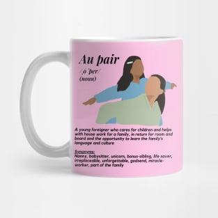 Au pair definition female pink Mug